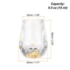Shot Glasses 0 5oz Polystyrene With Diamond Surface For Wine