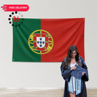 Nacilerto Portugal Flag 3x5ft vivid Colors double 3x5ft 