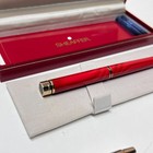 90 s Sheaffer Targa 1181 Flame Red Colour Palette Swirl Gp Trim 14k B Nib