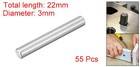 55 Pcs M3x22mm Dowel Pins 304 Stainless Steel Shelf Support Peg Pin Rod