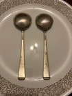 Pair Of Towle Sterling Silver Soup Spoons  Craftsman  77  Grams  Scrap Or Use
