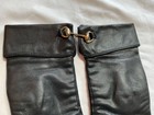 Leather Gloves Women   s Medium Black Cashmere Lining Unbranded Not Worn