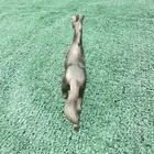 Antique Brass Horse Figurine Statue Mid Century Modern Stallion Figure