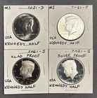 2021 P D S S  Kennedy Half Dollar Silver   Clad Proof Bu 4 Coins Pdss 