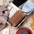 Toiletry Bag For Men - Travel Toiletry Bag For Men Leather Dopp Kit Shaving Tan