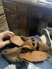 Pair Of Early German Wooden Ice Skates Unrestored Turn Of The Century