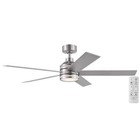 Hampton Bay Ashburrow 52 In  Brushed Nickel Led Ceiling Fan With Remote Ak641-bn