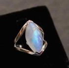 925 Sterling Silver Rainbow Moonstone Handmade Beautiful Ring All Size  R49