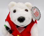 Coca-cola Polar Bear Plush Toy 1997 Small 7 Inch Stuffed Animal