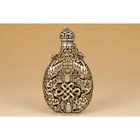 Rare Chinese Tibet-silver Copper Hand Solid Carved Bat Statue Snuff Bottle