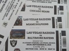 Las Vegas Raiders- 2021  2nd Nfl Season Fantasy Tickets  All 9 Home Games  Bonus