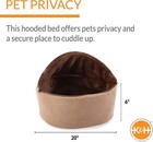 Self-warming Kitty Bed Hooded Pet Bed For Cats Or Dogs