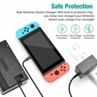 For Nintendo Switch Ac Adapter Power Supply Wall Charger Built-in Protector Chip