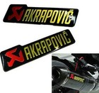 2pcs Heat-resistant Aluminium Motorcycle Exhaust Pipe Decal Akrapovic Sticker