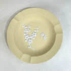 Wedgwood Jasperware Ashtray Dish Vintage Primrose Yellow Small 4 3 8 
