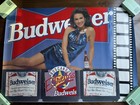 1993 Budweiser Anheuser Bush Sexy Woman Beer Poster Mexico St  Louis Bud