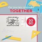 Singapore 2025 Sg60 Monthly Slogan Design June Building Our Future Postal Slogan