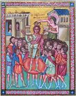 Hand Painted Illuminated Manuscript Paris Psalter Byzantine Renaissance Artwork