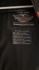 Harley-davidson Genuine Leather Riding Jacket Black orange Bar   Shield Patches
