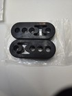 2 Pcs Rubber Exhaust Hanger  4 Hole Dense Rubber Muffler Mount Bracket 