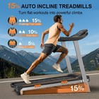 Foldable Treadmill With Auto Incline Heavyduty Treadmill 400lb Capacity For Home
