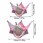 Double-layer Fleece Pet Hammock Hanging Bed For Rats Guinea Pigs Hamsters