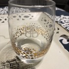 Set Of 2 Bailey s Irish Cream 8 Oz Glass Tumblers Gold Confetti Design Logo