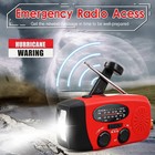 Emergency Weather Radio Solar Crank Usb Power Bank Flashlight Portable Noaa