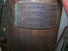 Vintage Rare Harden Fire  Company  Fire Extinguisher Brass Copper Glass Empty
