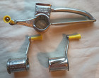 Vtg Mouli Triple Rotery Grater Unused 3 Cam France Hand Cheese Slice Shred Grate