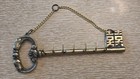 Vintage Brass Key Shaped Wall Hanging Key Holder With 6 Hooks