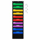 10 Storage Pocket Wall Hanging File Organizer Paper Holder Door Classroom Office