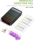 1x Weekly Pill Box Organizer 4 Times A Day 7 Day Organizer Case Medicine Storage