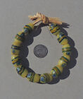 12 Old Antique Oval Venetian Peacock Millefiori African Trade Beads  4916