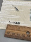 New Sundance Catalog Sterling Silver 925 Peapod Pearls Dangle Hook Earrings Nib