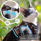 Cat Harness And Leash Set - Escape Proof Adjustable Cat Harness  Comfortable Sof