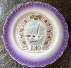 Vintage 1910 Calendar Plate Rhoads   Bro  Carnation Mcnicol Purple Horseshoe Pa