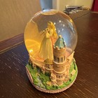 Rare Mattel Barbie As Rapunzel Wind-up Musical Glitter Snow Globe 2002  works 