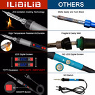 90w Digital Electric Soldering Iron Kit Tempe Adjustable Welding Tool Solder Gun