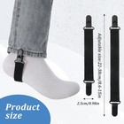 4 Pcs Adjustable Elastic Straps With Clips Boot Straps For Cowboy Boots Pant    