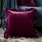Pillowcase Solid Color Square Cushion Cover 2-piece Set18 X 18 In Blush Pink