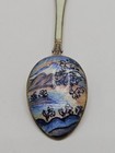 Vintage Norway Guilloche Enamel Kristian Hestenes Sterling Silver 925s Spoon