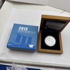 2012 1 Oz Proof Chinese Silver Singapore International Money Fair Panda Medal