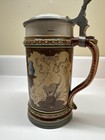 Villeroy   Boch Mettlach Beer Stein  drinker   1796 0 5l Signed By C  Warth