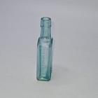 Chamberlains Antique Aqua Glass Bottle 5  Embossed Medicine-colic   Cholera Reme