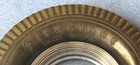 Vintage Firestone Deluxe Champion Tire Glass Ashtray Rubber Tire Gum Dipped 6    