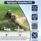 Spray Boom Repair Kit  Sprayer Parts With 8001-vs Tips 50 Mesh Screens And 1    