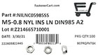  100  M5 X 0 8 Stainless Steel Din985 Metric Nylon Insert Lock Nuts 5mm A2  100 