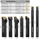 Metal Lathe Cutting Tools - 7pcs 1 2  Indexable Lathe Turning Tool With 7pcs Ind