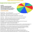 Parachute For Kids 6 Feet 20 Feet With 9 Handles 24 Handles Tent Game Toy For Ki